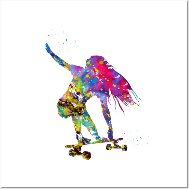 Skateboarder Wall Art by erzebeth